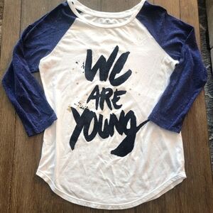 2/$20 American Eagle We Are Young Baseball T Shirt S